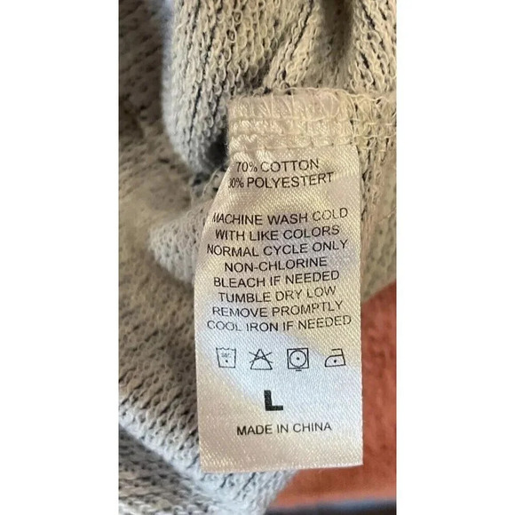 Tall Ships Trading Co Victoria Canada Sweatshirt Large Blue Striped V Neck - Picture 5 of 8